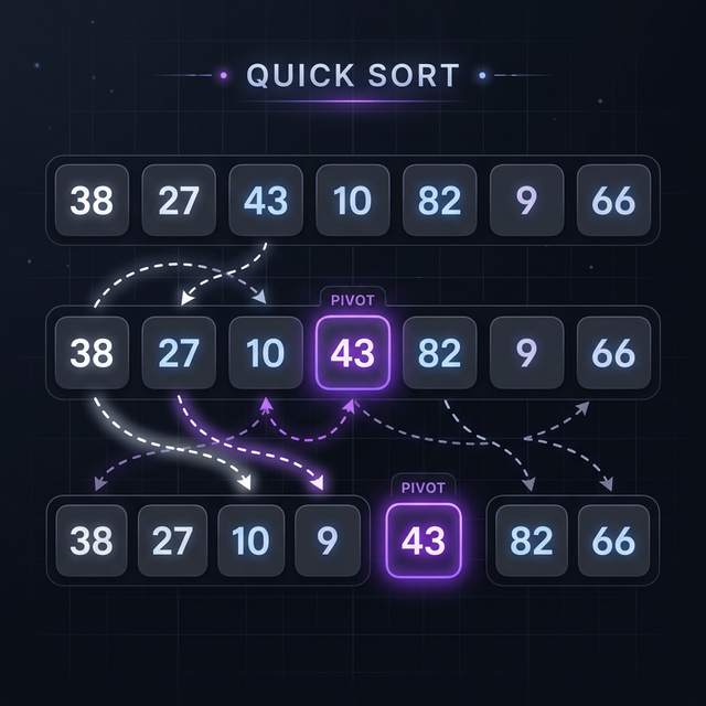 Quick Sort visual representation