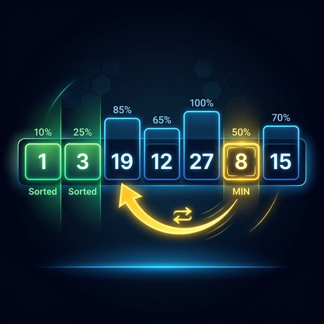 Selection Sort visual representation